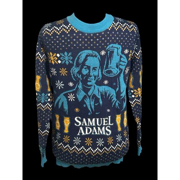 Samuel Adams Christmas Ugly Sweater Tipsy‎ Elves Men's Small Holiday - Picture 1 of 7